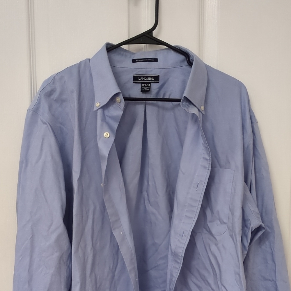 Lands' End Light Blue Dress Shirt